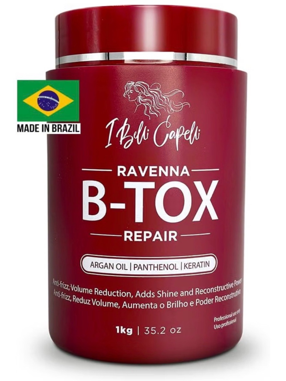 rave Ravenna B-TOX Repair Hair Mask - Burgundy Red